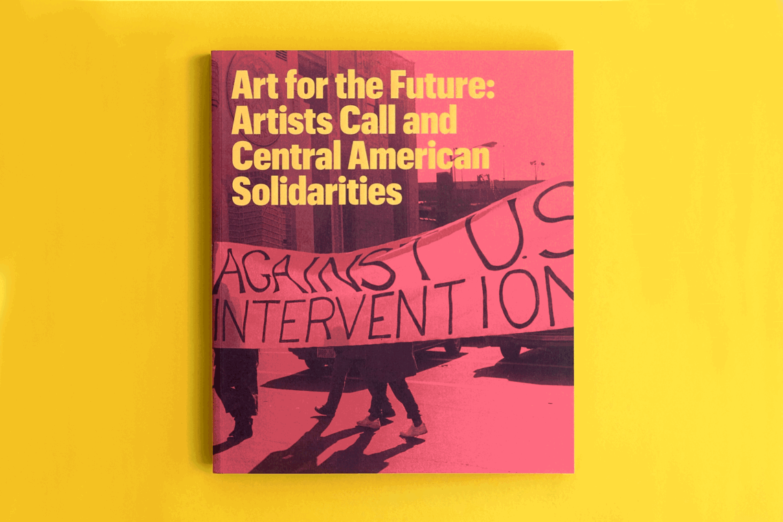 Animated gif of pink book and installation view
